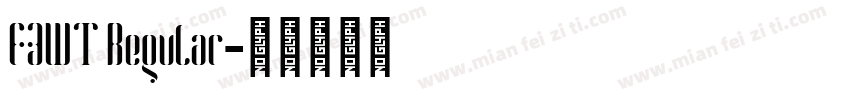 FZWT Regular字体转换